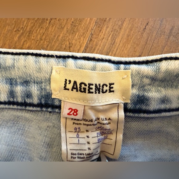 L’AGENCE Margot style high rise skinny celestial woman’s jeans. Sz 28 exc. cond. - Picture 4 of 5